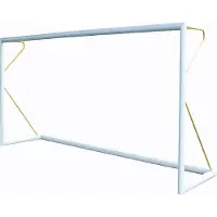 Powershot Fußballtor 1.5 x 1 m - Transportabel - Aluminium Ø80mm - Gelb