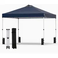 Northix 3 x 3 m blauer Faltpavillon mit Sandsäcken und Heringen