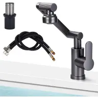 OEM Drehschnellhebel Armatur für Waschtisch grau wasserbesparend