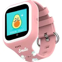 Savefamily Kinder-Smartwatch mit GPS, Video- und Sprachanrufen, SOS-Taste, Schulmodus, IP67 wasserdicht, animierten Hintergründen und Sicherheitszonen.