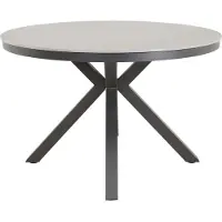 Lesli Living - Gartentisch Davos - Grau - Ø118cm
