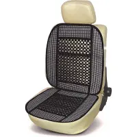 Bottari 12303 Sitzauflage California, 1 Teil aus Raffia Stoff, Schwarz