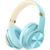 Doqaus Bluetooth Kopfhörer Over Ear, [Bis zu 90 Std] mit 3 EQ-Modi, HiFi Stereo Faltbare mit Mikrofon, weiche Ohrpolsterfür iPhone/ipad/Android/Laptops