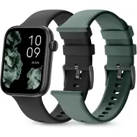 SPC Smartwatch mit austauschbarem Armband, 1,78" AMOLED-Display, großer Akku 7 Tage, +100 Sportmodi, IP68, Bluetooth-Anrufe, Android und iOS Farbe Schwarz