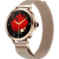 LONGLU Smartwatch für Frauen mit Bluetooth-Anruf, für iPhone und Android-Telefone, Fitness-Tracker-Uhr mit Anruf-/Entgegennahmefunktion wasserdicht