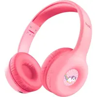 Trust Kopfhörer Kinder mit Lautstärkenbegrenzer (85dB) ab 4 Jahre, On Ear Faltbares Headset mit Mikrofon, 15 Stunden Spielzeit, Kinder Kopfhörer Kabellos