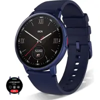 Lige Smart Watch für Männer, 1,3 Zoll rund, kompatibel mit Android/iOS, IP68 wasserdichter Fitness-Tracker, KI-Sprachsteuerung, Herz- & Schlafüberwachung