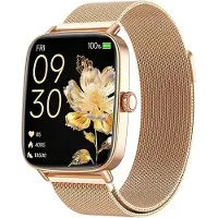 Fitpolo Smartwatch Damen Herren mit Telefonfunktion, 1,85",100+ Sportmodi Fitness Tracker mit Herzfrequenz/SpO2/Schlaf Monitor Schrittzähler, IP68 Wasserdicht