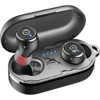 TOZO Bluetooth Kopfhörer, 55 Stdn. Spielzeit mit Kabelloser Ladebox, App Customize 16 EQ, Ergonomisches Design IPX8 Wasserdicht