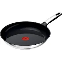 Tefal Bratpfanne "Emotion+" Edelstahl 1 tlg. Premium Edelstahl, Induktion, spülmaschinenfest, hochglanzpoliert