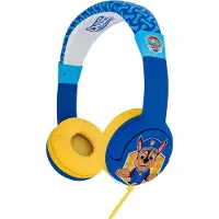 OTL TECHNOLOGIES Paw Patrol Chase JUNIOR Kopfhörer, mit Kabel, für Kinder, Lautstärkenbegrenzung auf 85 dB (offizielles Lizenzprodukt), Kinder (größenverstellbar)
