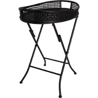 Lesli Living - Gartentisch Levi - Schwarz - 55x38x62cm