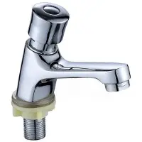 OEM Handgriff für Badewannenarmatur, Timer-Drehknopf, für öffentliche Toiletten geeignet, verchromtes Stahl (Leitung nicht inbegriffen)