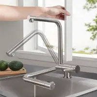 OEM Hogedruck-Küchenarmatur, 360° drehbar, Edelstahl 304