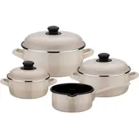 GSW Kochtopf-Set Creme Shadow 7-tlg.