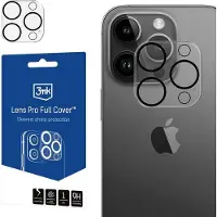 3MK Lens Pro Full Cover iPhone 12 Pro Szklo hartowane na obiektyw aparatu z ramką montażową 1szt