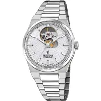 Festina Armbanduhr Automatic Rivé Swiss Made Silver