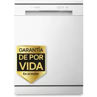 LG DF142FW, Freistehend, Standardgröße (60 cm), Weiß, Edelstahl, 14 Maßgedecke, C