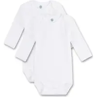 Sanetta Baby-Body langarm (Doppelpack) weiß 92