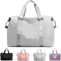 Unyqoos Sport- und Reisetasche, wasserabweisendes 600D Nylon, 46 x 20 x 31 cm, 0,6 kg – wasserdichtes Reißverschlussfach, Kofferaufschub, für Damen & Herren