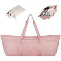 Unyqoos Sporttasche aus wasserdichtem Polyester mit Yogamattenfach, separatem Schuhfach, Nass-/Trockenfach, Front- & Rücktaschen, 2 elastische Seitentaschen, verstellbarer Schultergurt