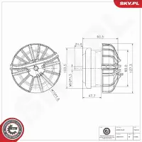 ESEN SKV Lagerung, Motor 75SKV416
