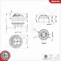 ESEN SKV Lagerung, Motor 75SKV419