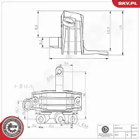 ESEN SKV Lagerung, Motor 75SKV423
