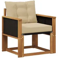 Syfax Outdoor Mittelsofa Massivholz Akazie Natur
