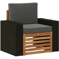 Syfax Outdoor Mittelsofa Massivholz Akazie Natur