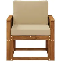 vidaXL Outdoor Mittelsofa Massivholz Akazie Natur