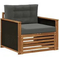vidaXL Outdoor Mittelsofa Natur