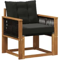 Syfax Outdoor Mittelsofa Massivholz Akazie Natur