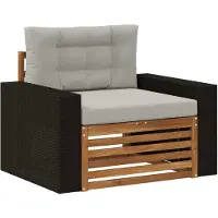 vidaXL Outdoor Mittelsofa Natur
