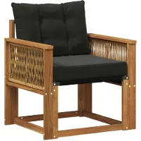 vidaXL Outdoor Mittelsofa Massivholz Akazie Natur