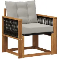 Syfax Outdoor Mittelsofa Massivholz Akazie Natur