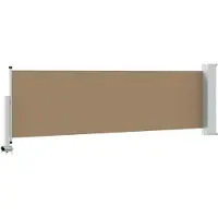 vidaXL Seitenmarkise 100 x 300 cm 100% Polyester Eisen Stahl