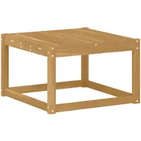 vidaXL Tisch für Outdoor Massivholz Akazie Weiß 59 x 59 x 37 cm