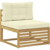 vidaXL Outdoor-Sofagarnitur 6 Stk. Weiß und Creme