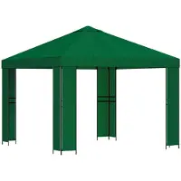 Syfax Pavillon 3 x 3 m Grün Polyester und Stahl 190 gsm