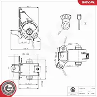 ESEN SKV Lagerung, Motor 75SKV375
