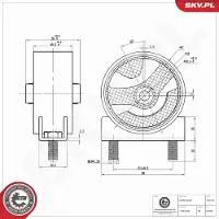 ESEN SKV Lagerung, Motor 75SKV361