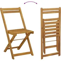 vidaXL Außen Bistro-Stühle 8 pcs Cremeweiß 40 x 53 x 80 cm