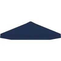 vidaXL Pavillon-Blendenbezug 6 x 3 m Blau Polyester 190 gsm
