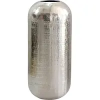 FineBuy Bodenvase FB76405 Aluminium 45 cm Silber