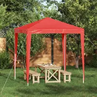 vidaXL Möbel Party-Zelt 200 x 200 x 240 cm Rot PE und StahlPavillons & Partyzelte - Pavillons & Partyzelte c7309