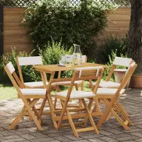 vidaXL Möbel Außen Bistro-Stühle 6 pcs Cremeweiß 40 x 53 x 80 cmGartenstühle - Gartenstühle c4832
