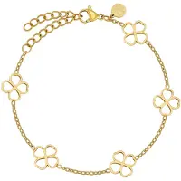GOOD.designs Armband Kleeblatt in Gold | Gr.: onesize
