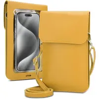 Cadorabo Handytasche für Samsung Galaxy S25 Edge Hülle Umhängetasche in Gelb | Gr.: onesize