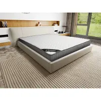 Vente-unique Schaumstoffmatratze 180 x 200 cm, 22 cm dick mit 11-Zonen-Deckschicht mit Formgedächtnis - DANEVO by YSMÉE